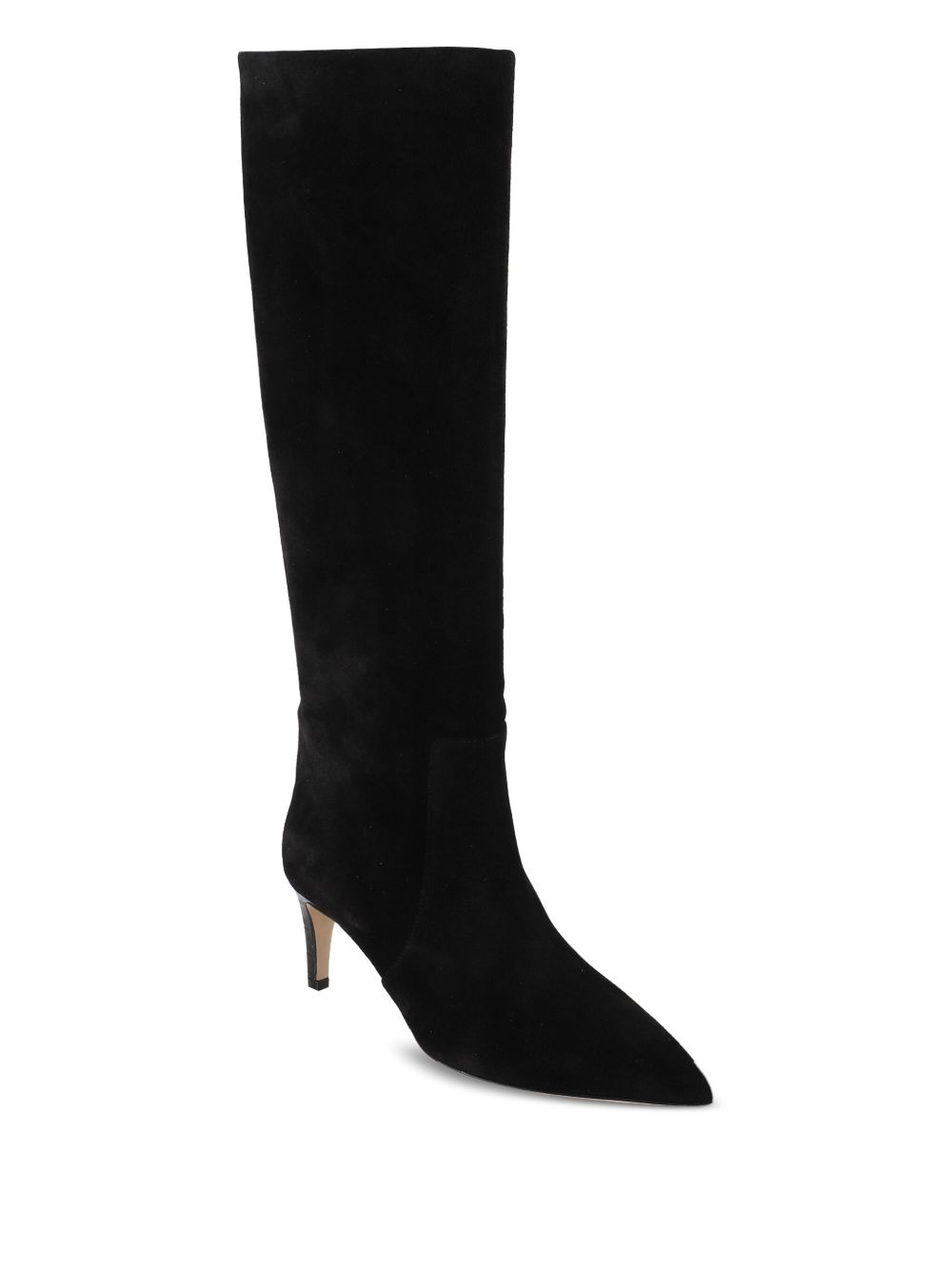 suede pointed-toe knee-high boots - 2