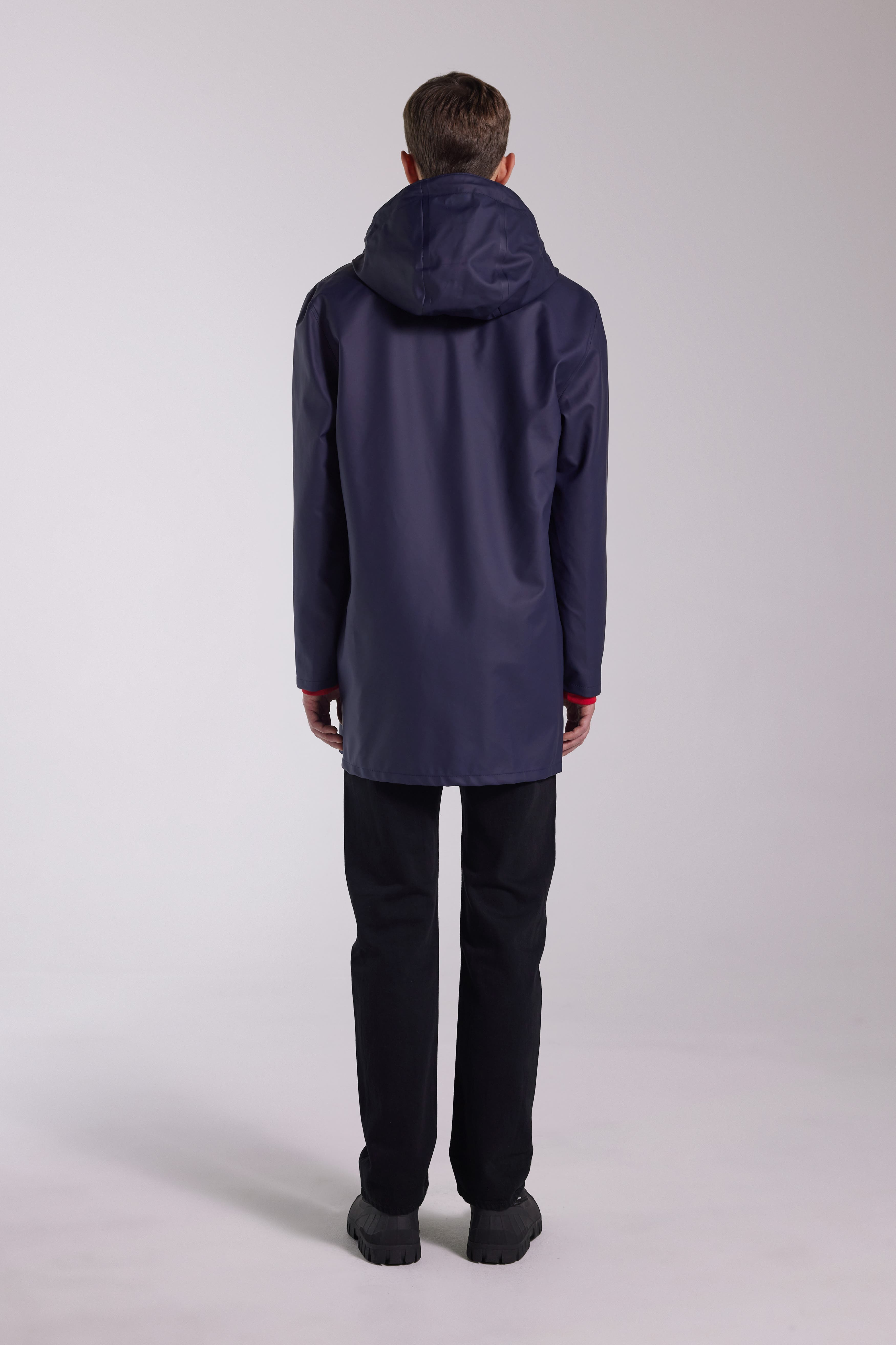 Stutterheim Stockholm Lightweight Raincoat in Navy at Nordstrom - 3