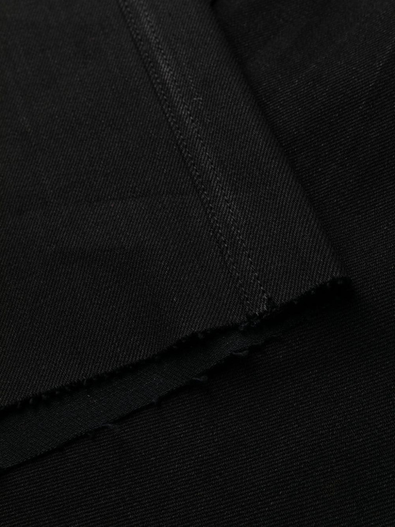 distressed-finish knee-length denim skirt 7