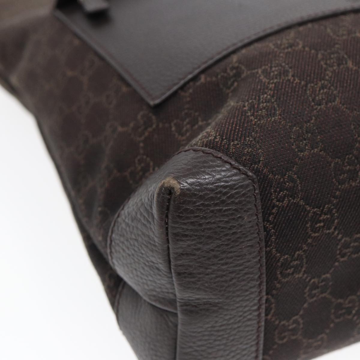 GUCCI GG Canvas Tote Bag Outlet Brown Silver - 11