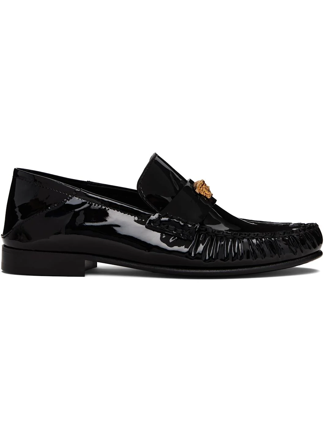 Black Calf Leather Loafers - 1