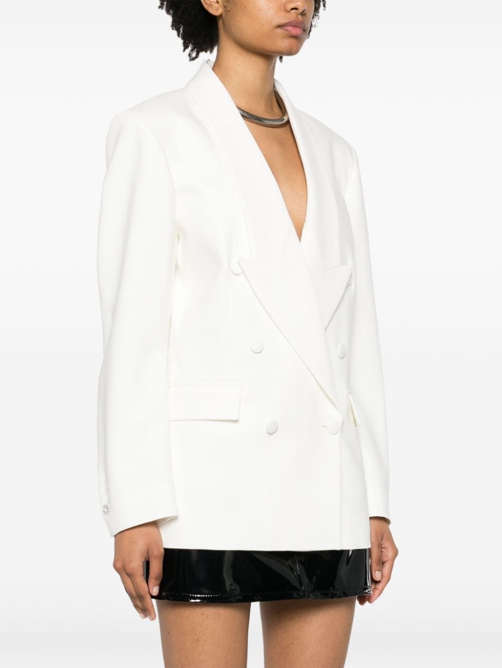 double-breasted tailored blazer - 3