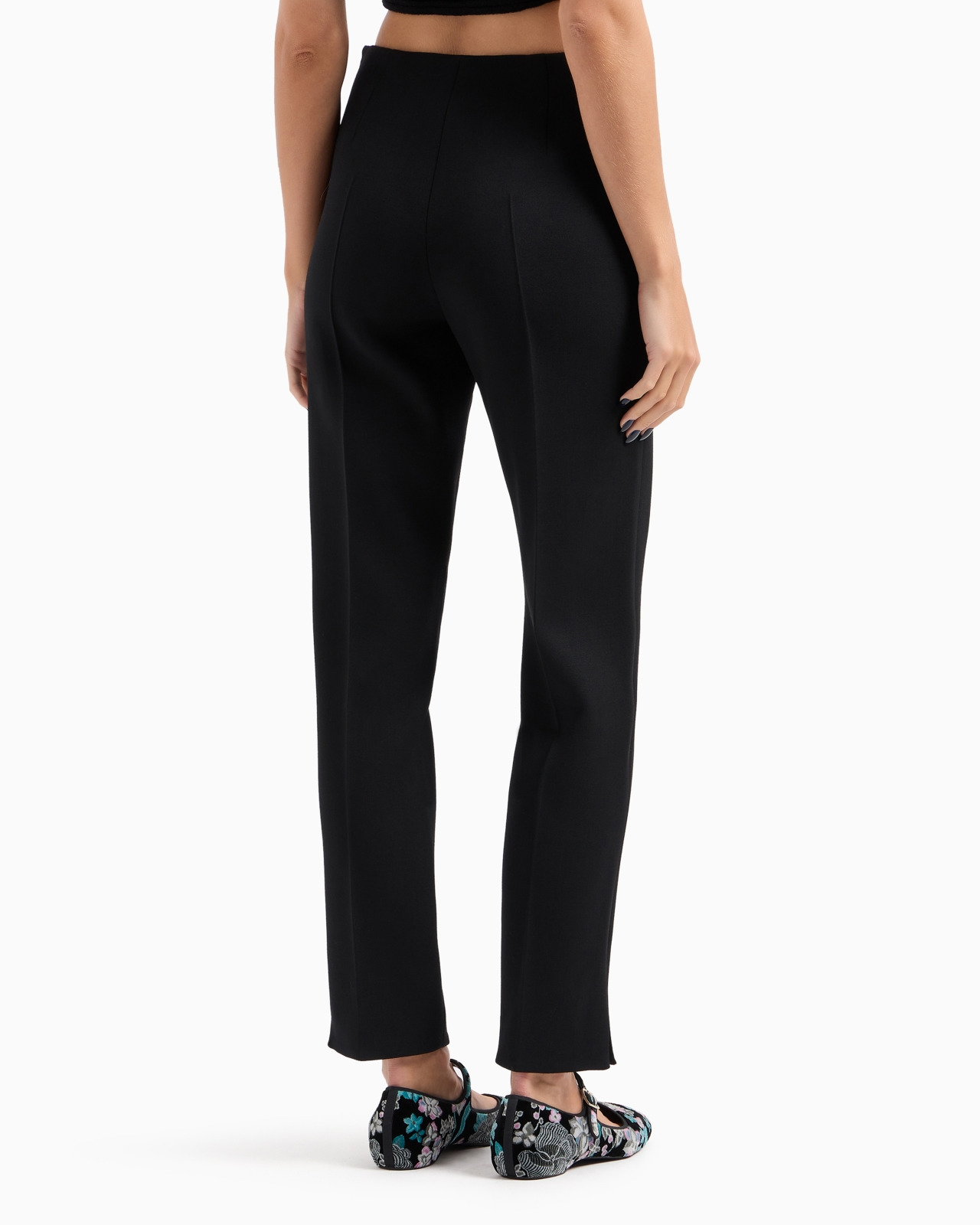 Straight trousers in stretch virgin wool - 3