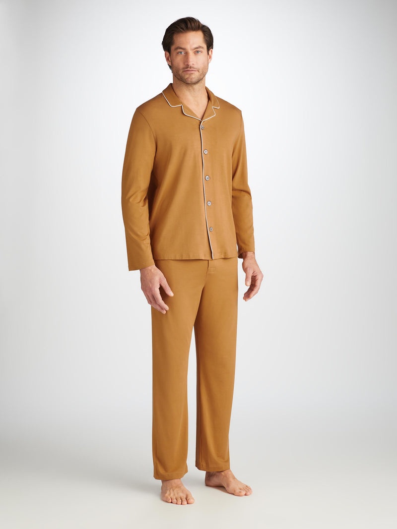 Men's Pajamas Basel Micro Modal Stretch Gold - 2