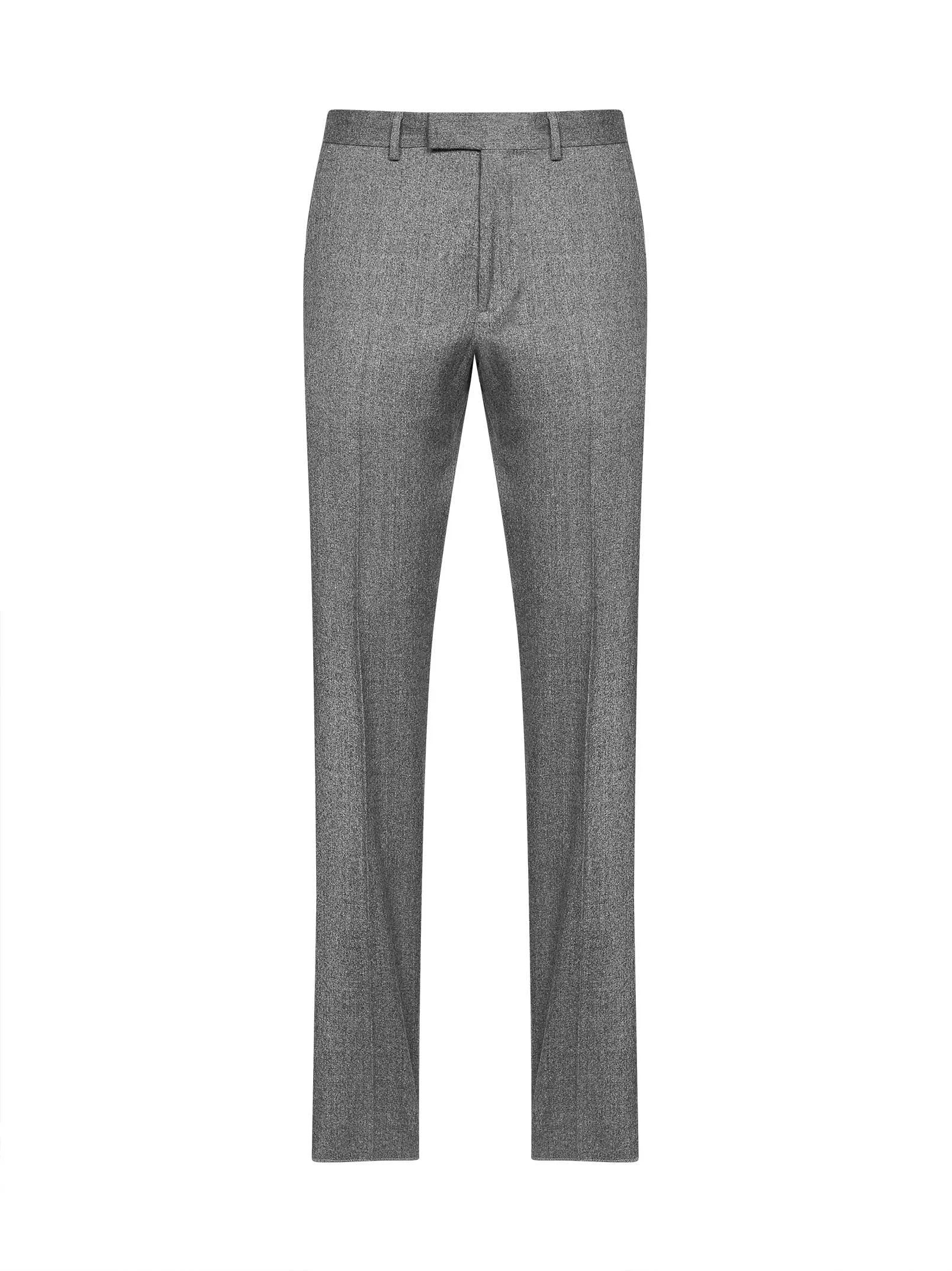 Melange grey Techmerino Wash&Go trousers - 1
