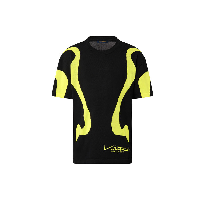 Sporty Line Intarsia Short-Sleeved Crewneck 1