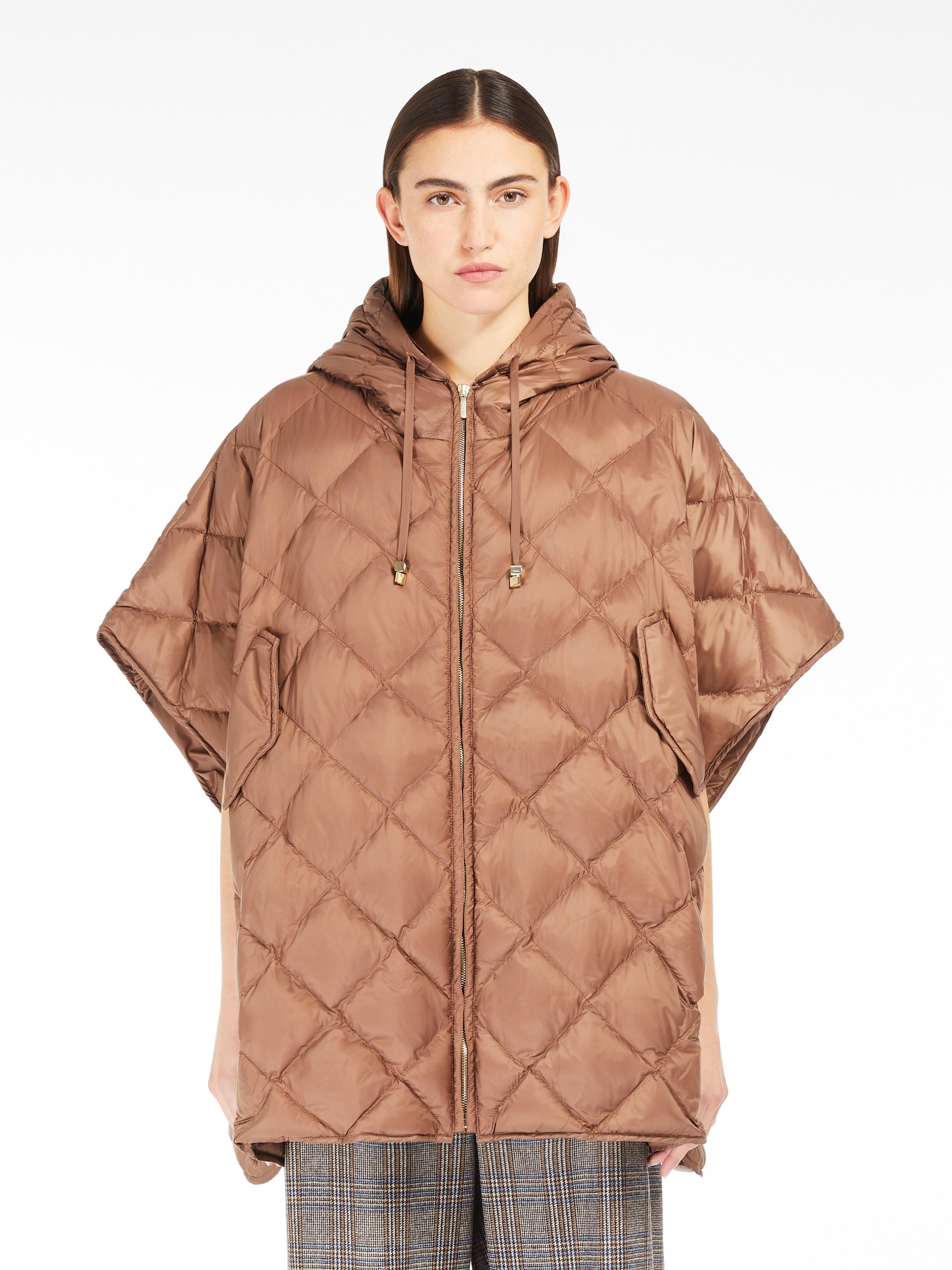 TREMAN Cape with hood in water-repellent canvas - 3