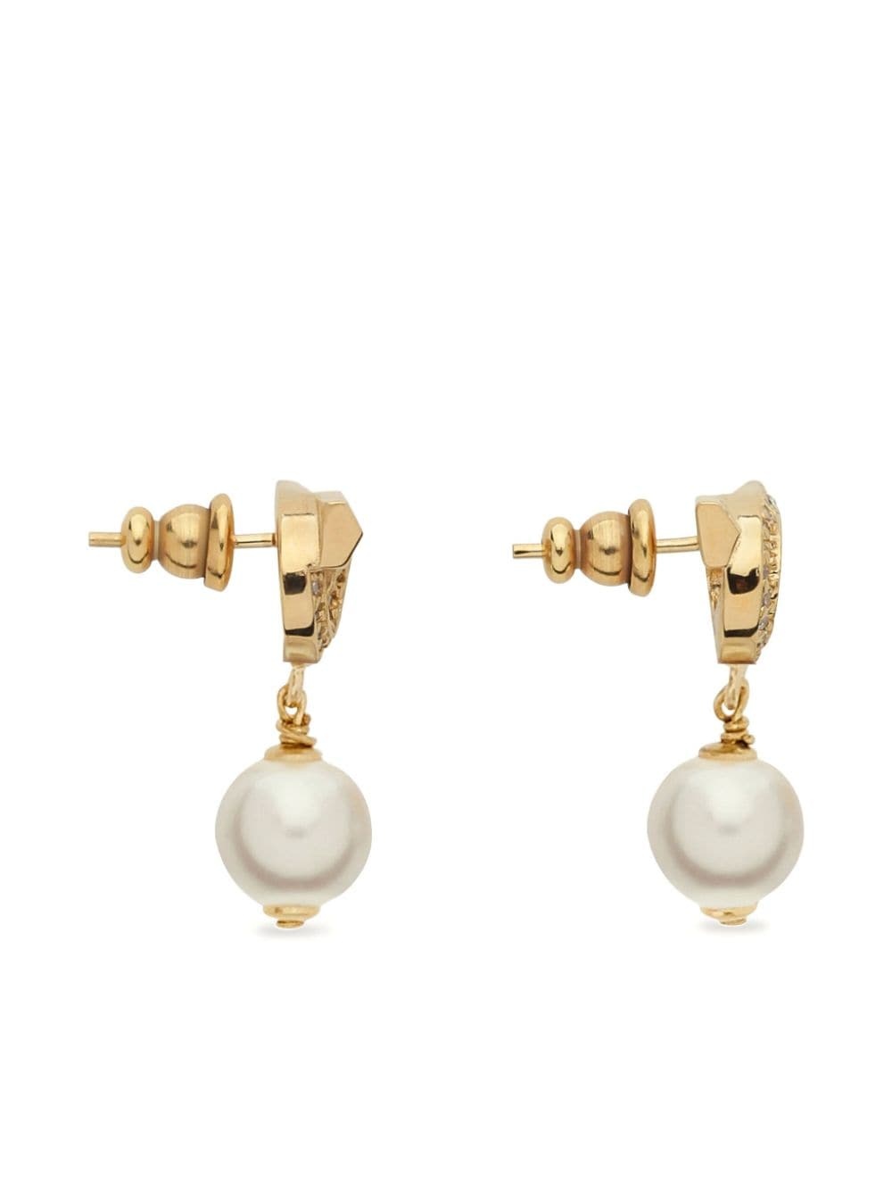 Gancini Pearl-shaped Earrings - 3