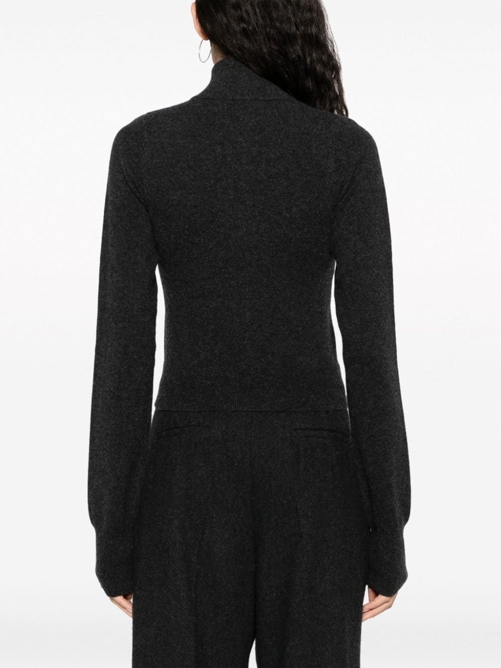 Lemon cashmere-blend cardigan - 7