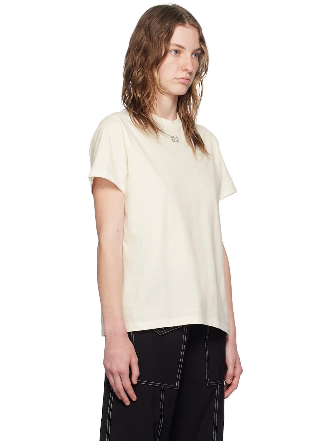 Off-White Rhinestone T-Shirt - 2