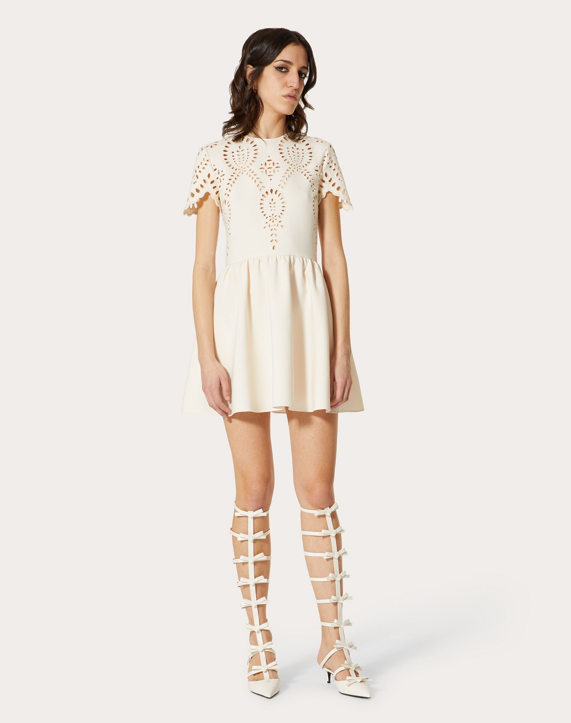 VALENTINO SAN GALLO EDITION SHORT DRESS IN CREPE COUTURE - 3