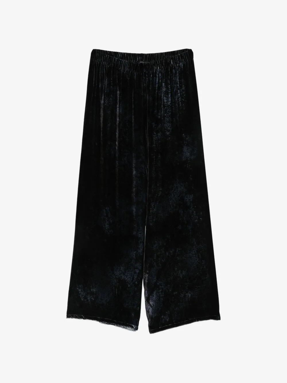 velvet wide-leg trousers - 1