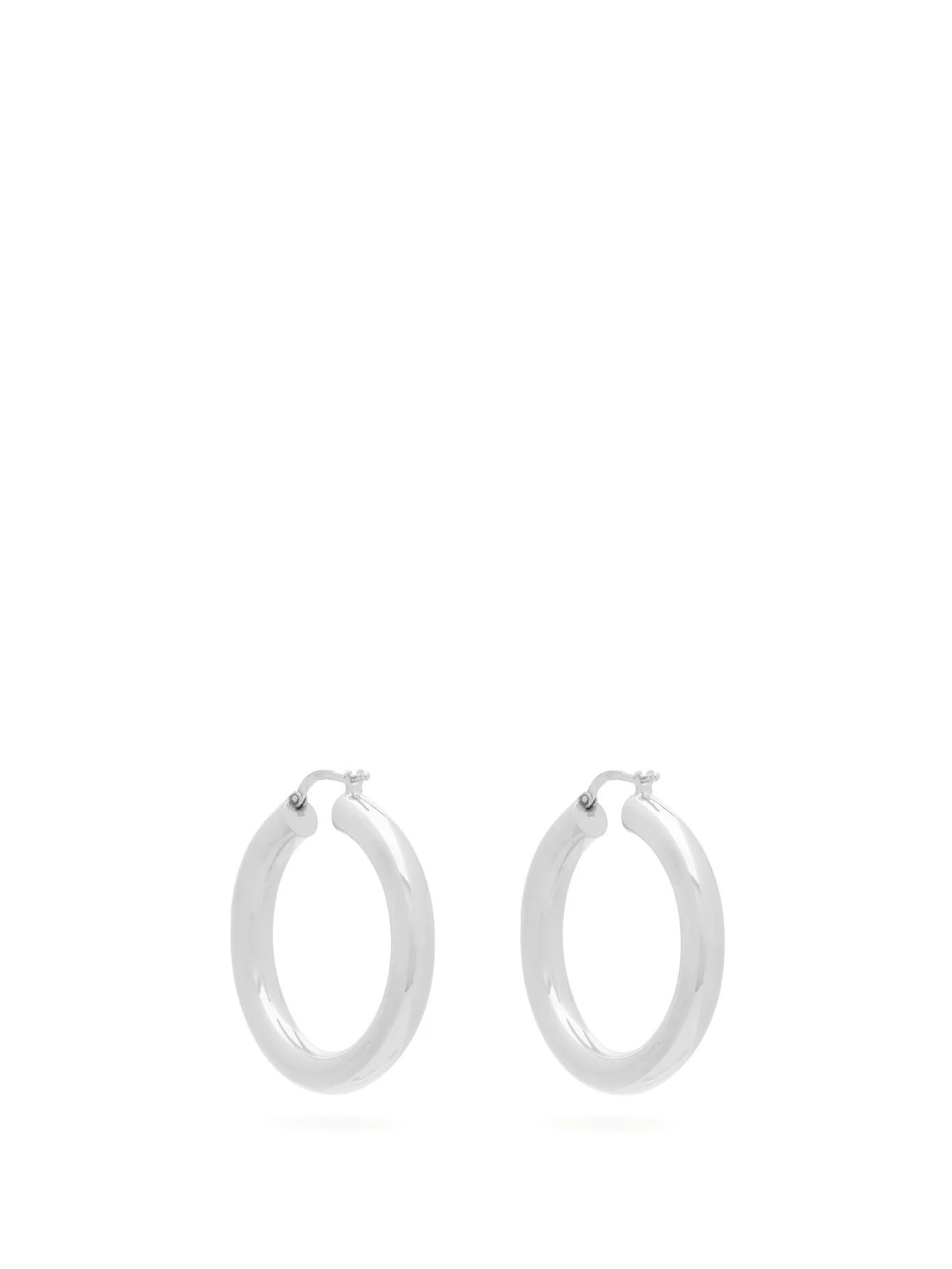 Sterling-silver hoop earrings - 3