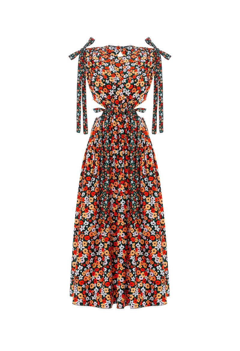 Guaguanco La Fania Noche Midi Dress 1