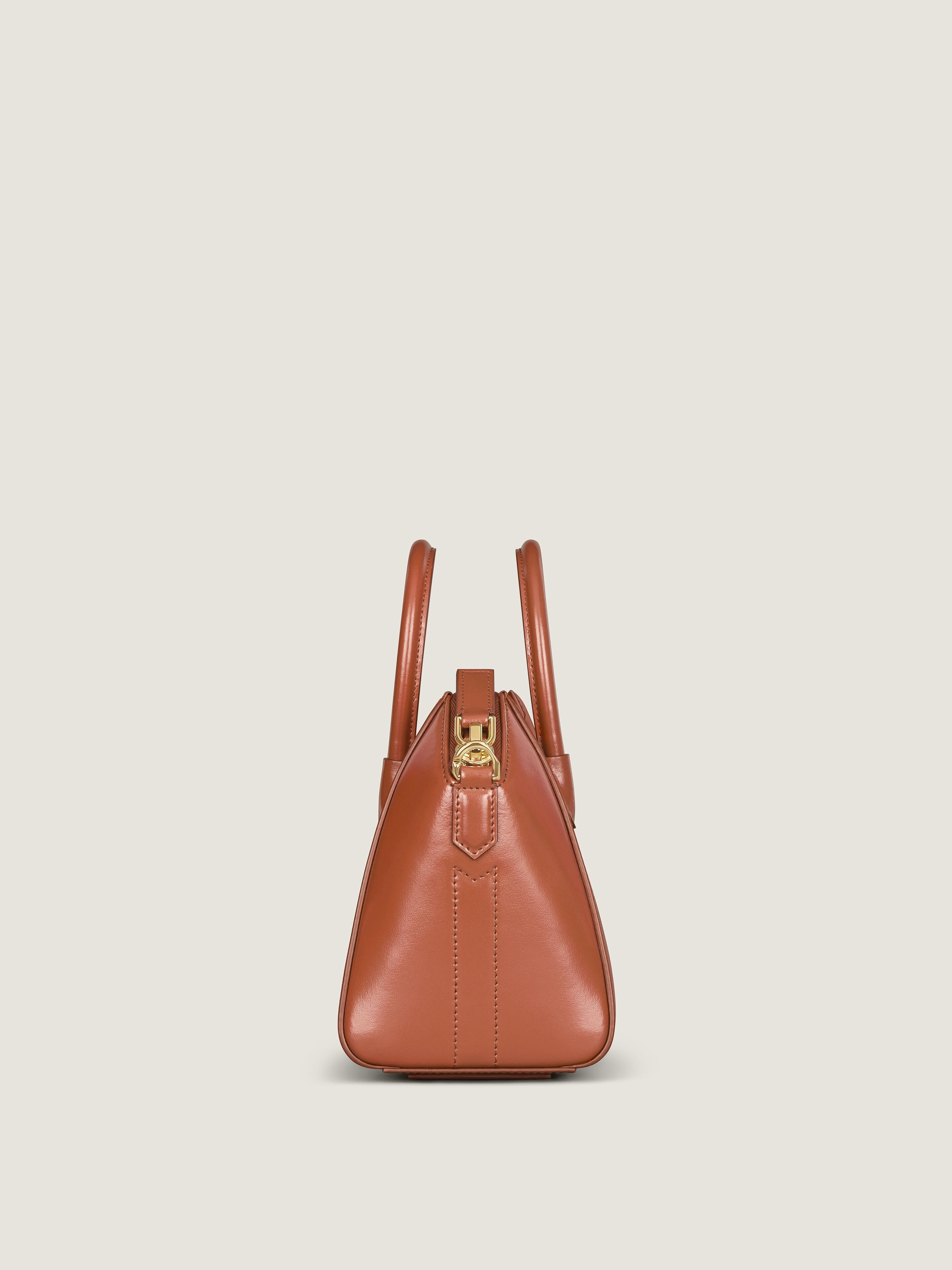 MINI ANTIGONA BAG IN BOX LEATHER - 3