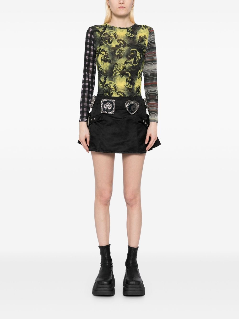 Starlight mesh long-sleeved top - 2