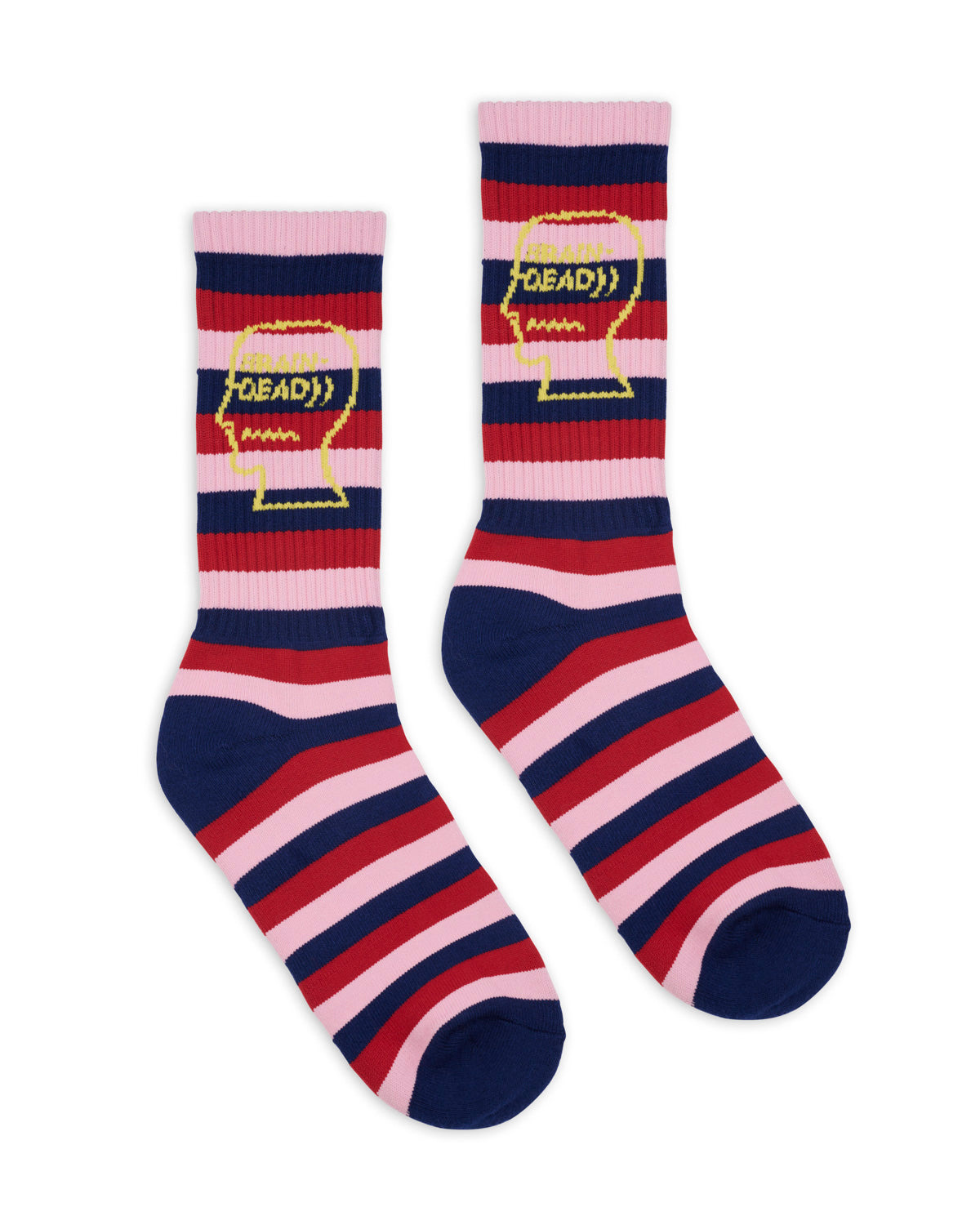 Striped Logo Head Sock - Navy - 2