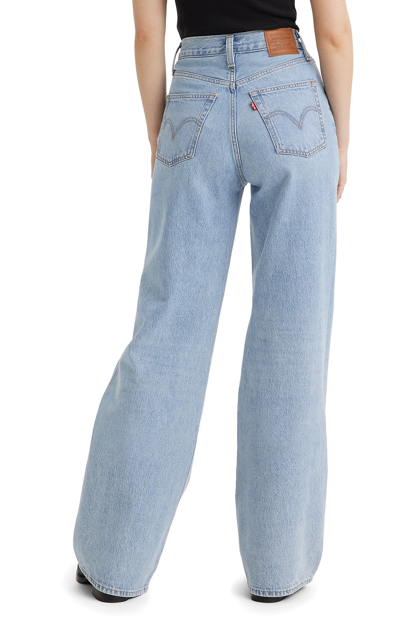 Ribcage High Waist Wide Leg Jeans - 2