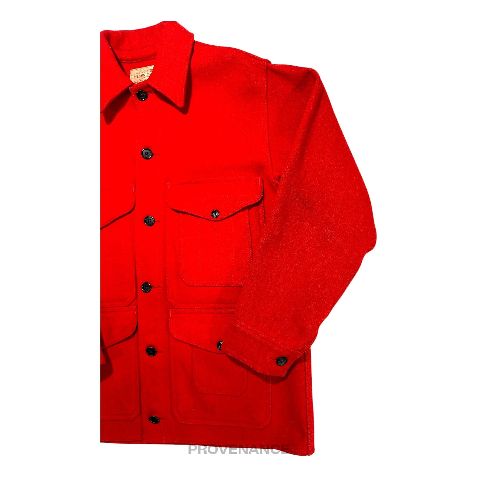 Filson Mackinaw Wool Cruiser Jacket - Scarlet Red 38 S - 11