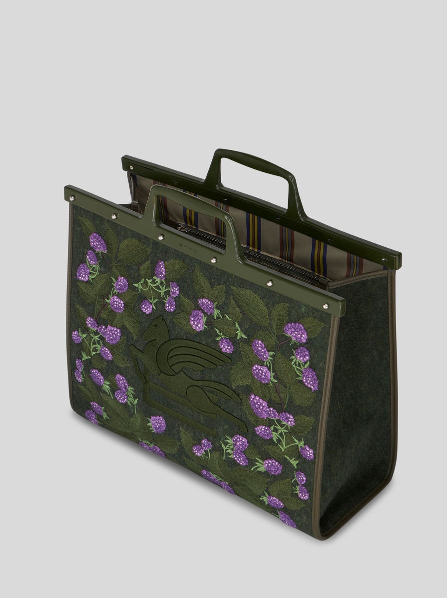 LARGE EMBROIDERED LOVE TROTTER BAG - 4