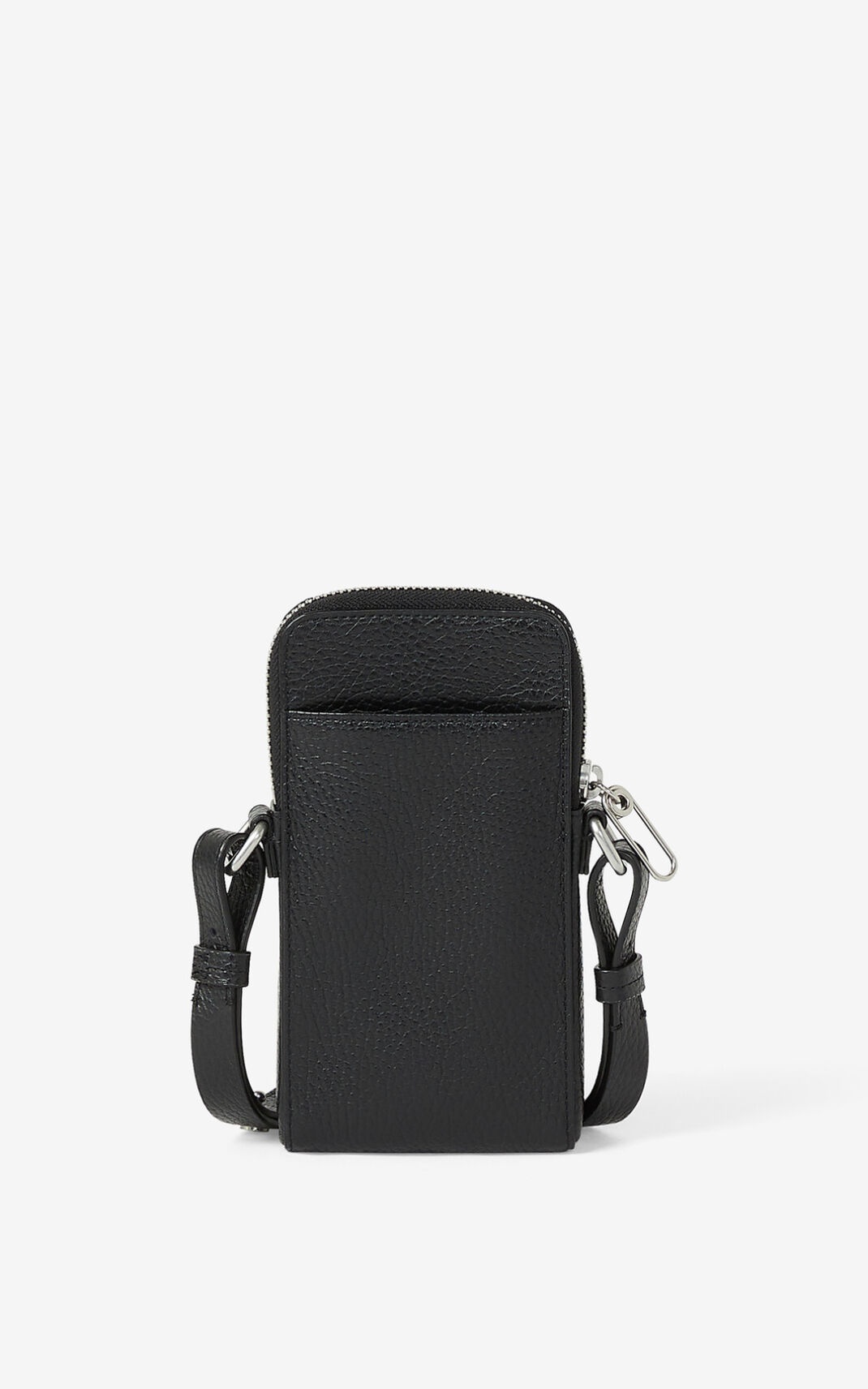 KENZO Imprint grained leather crossbody phone holder - 2