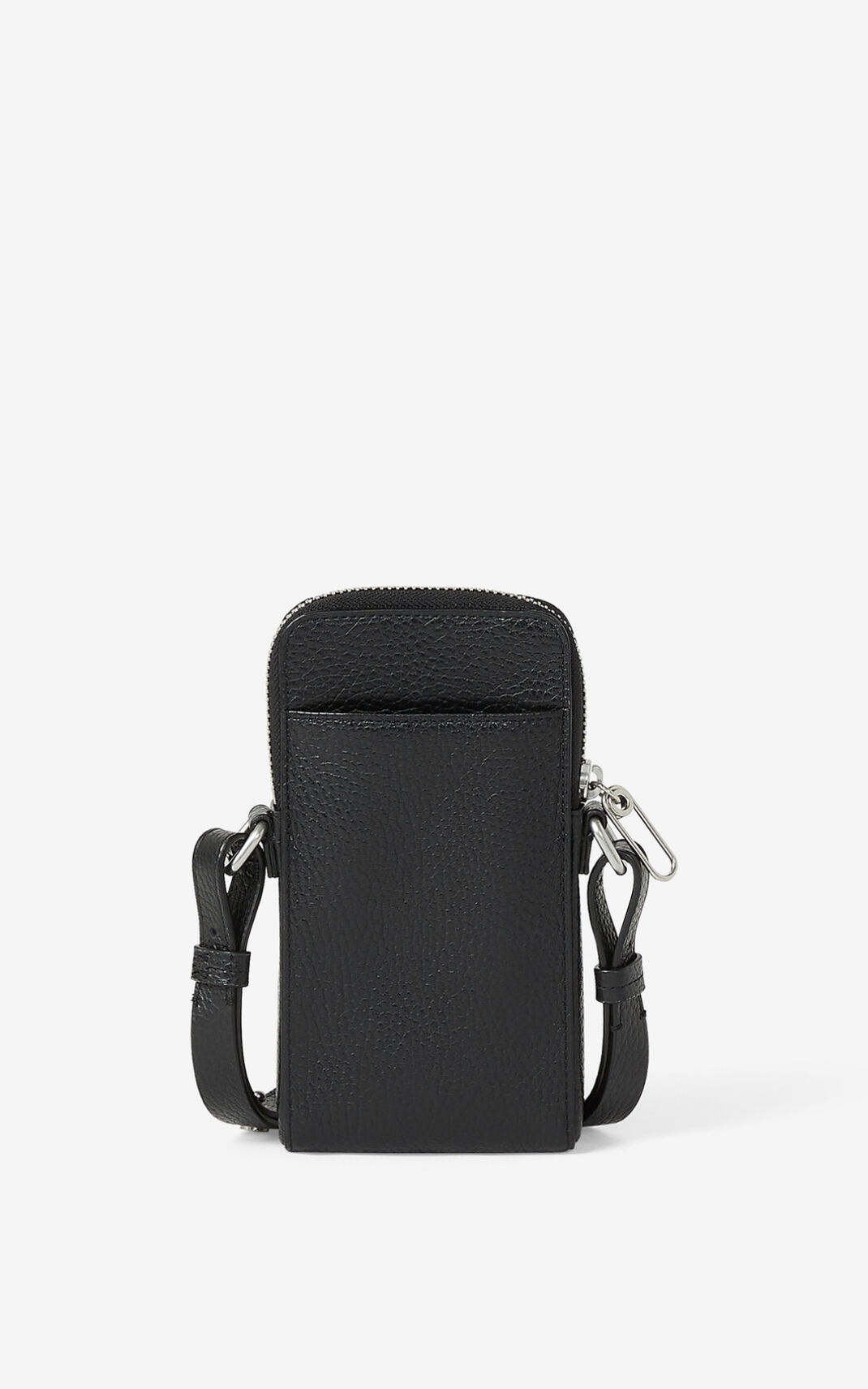 KENZO Imprint grained leather crossbody phone holder - 3