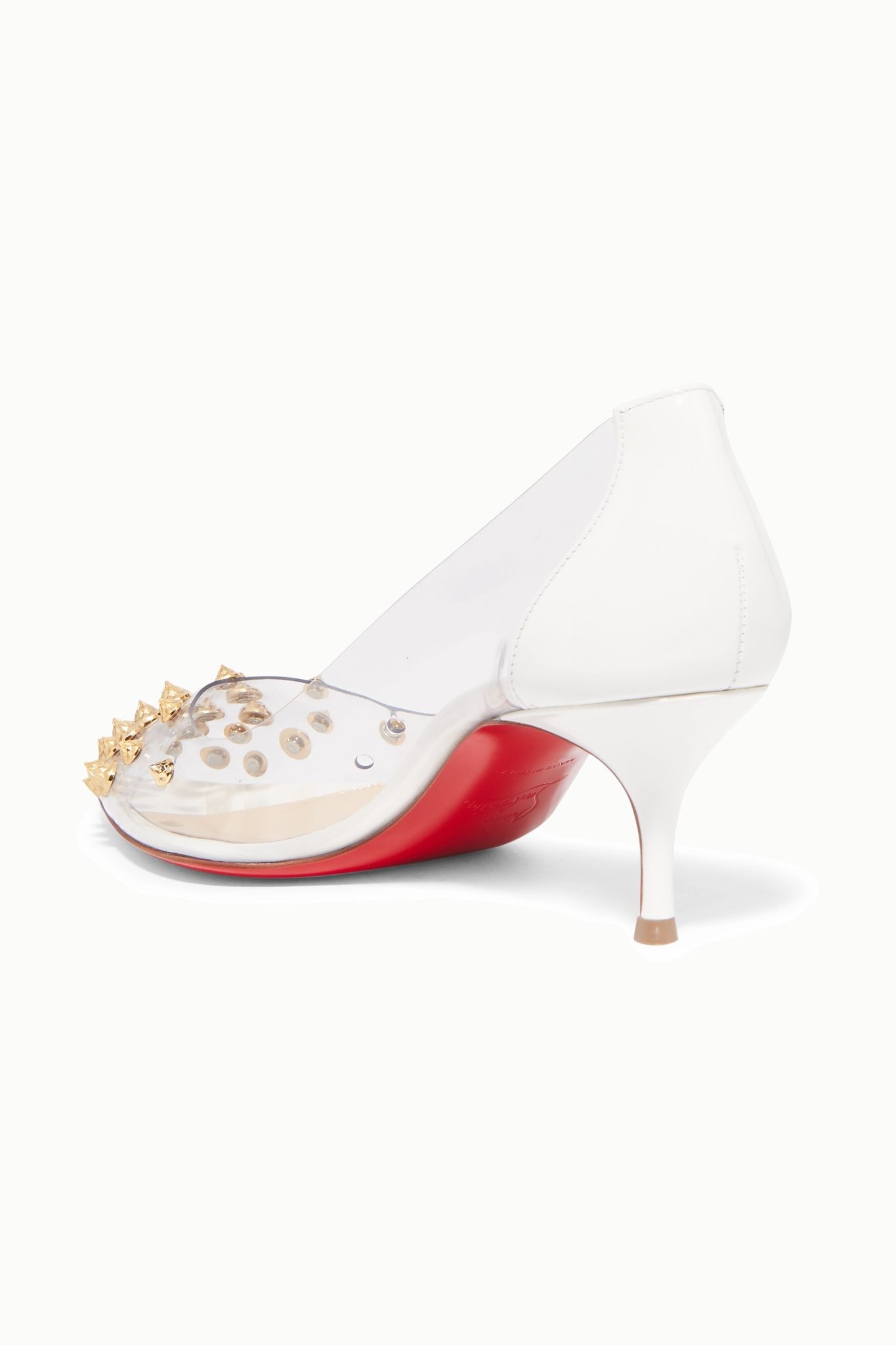 Collaclou 55 spiked PVC and patent-leather pumps - 4