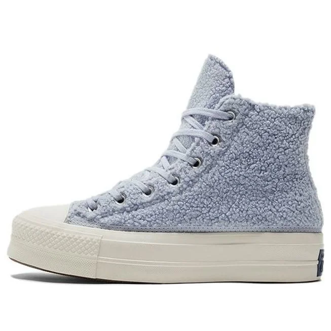 (WMNS) Converse Chuck Taylor All Star Platform High 'Cozy Sherpa - Ghost' 572240C - 1