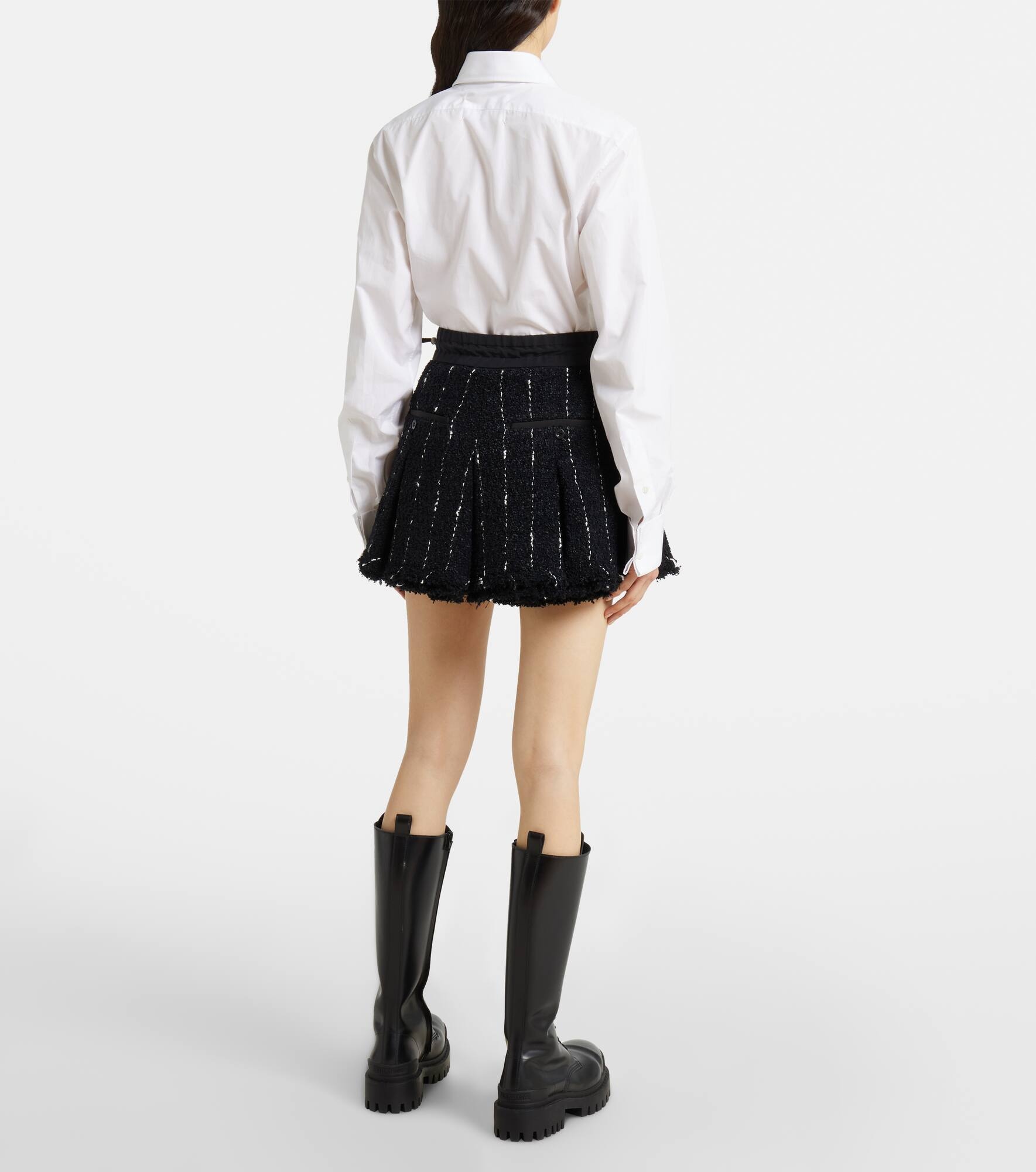 Striped tweed shorts - 3
