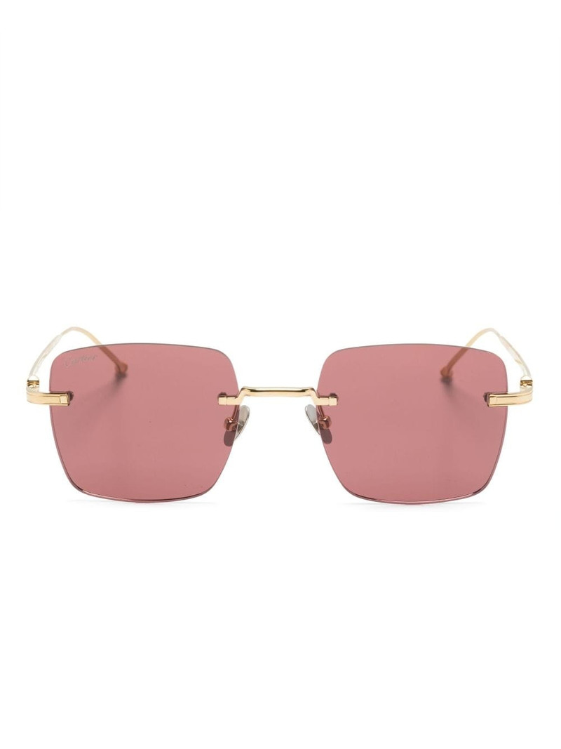 Signature C de Cartier Precious rectangular sunglasses 1