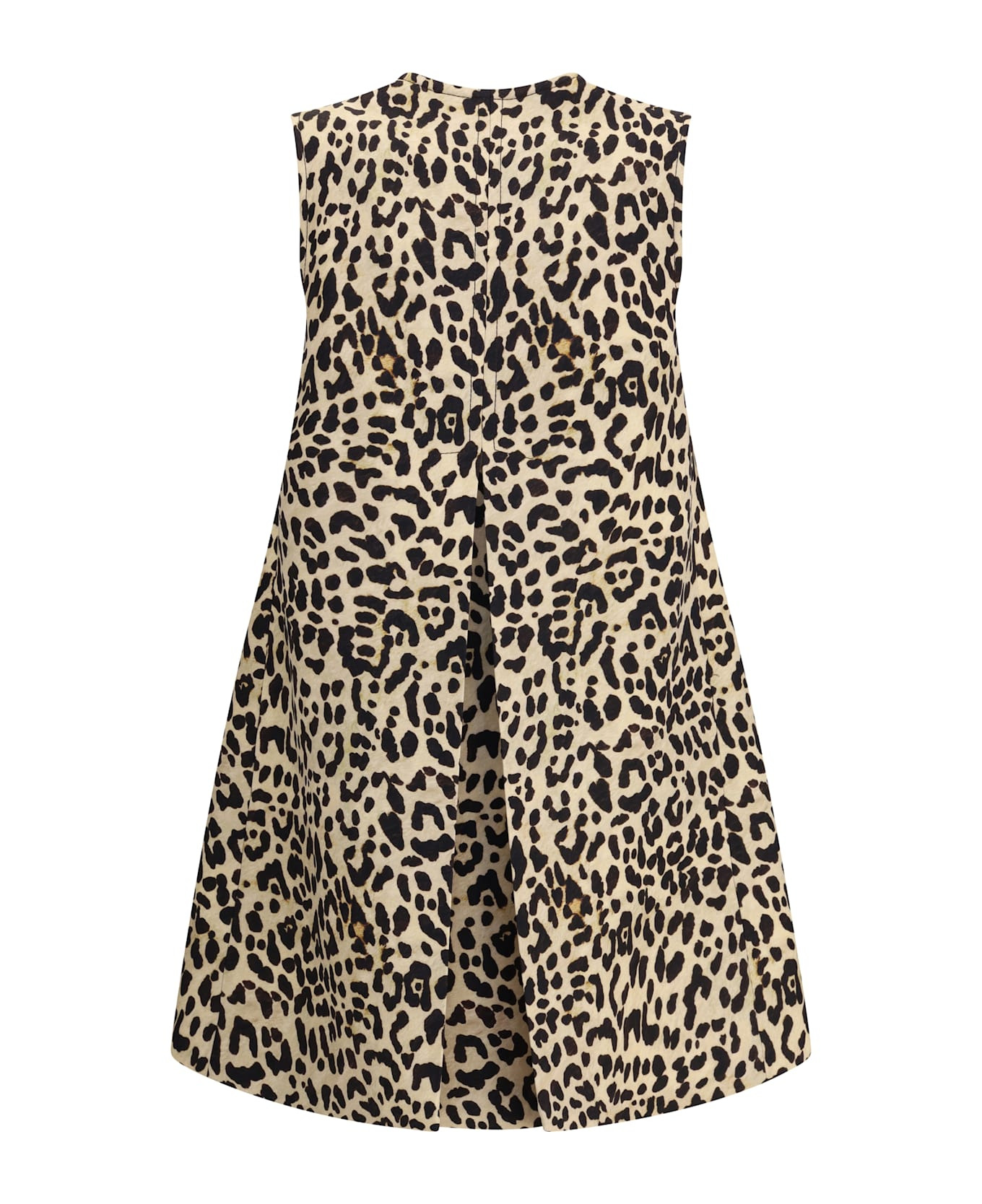 Leopard-print Long Vest - 2