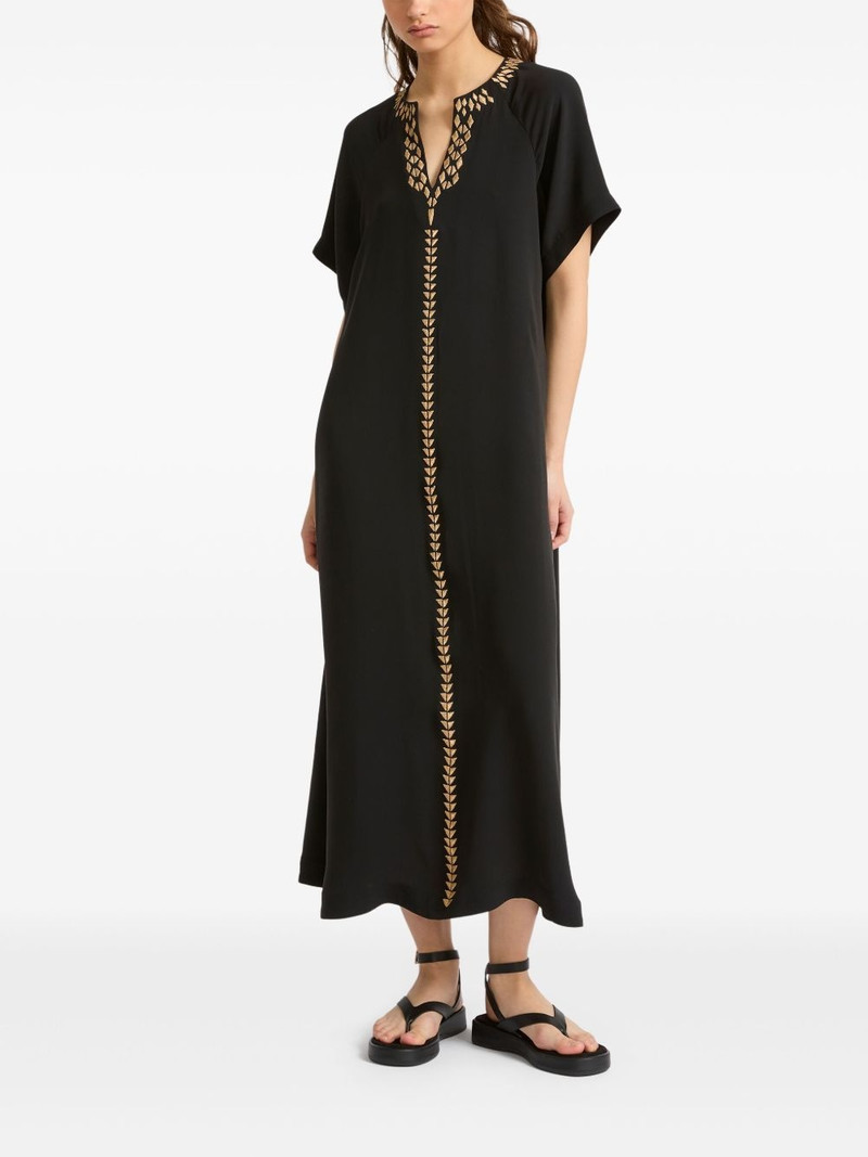 Yves Salomon embroidered silk dress outlook