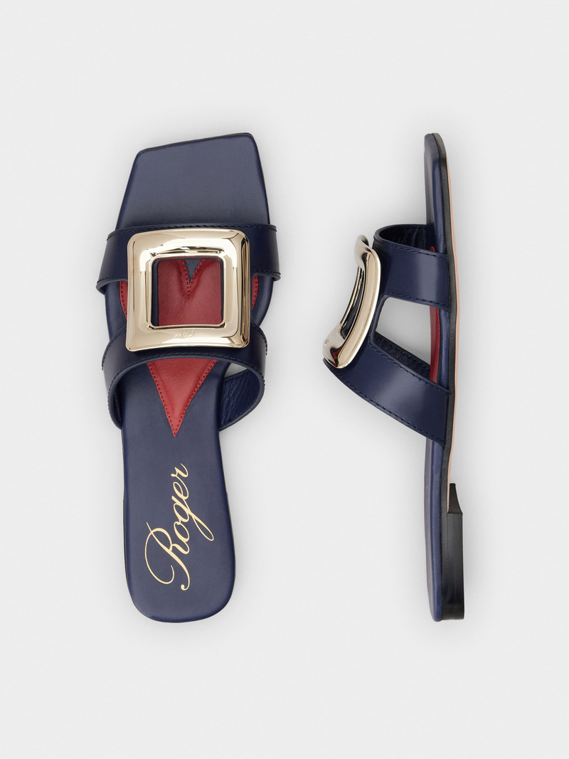 Viv' by the Sea Mules in leather 4