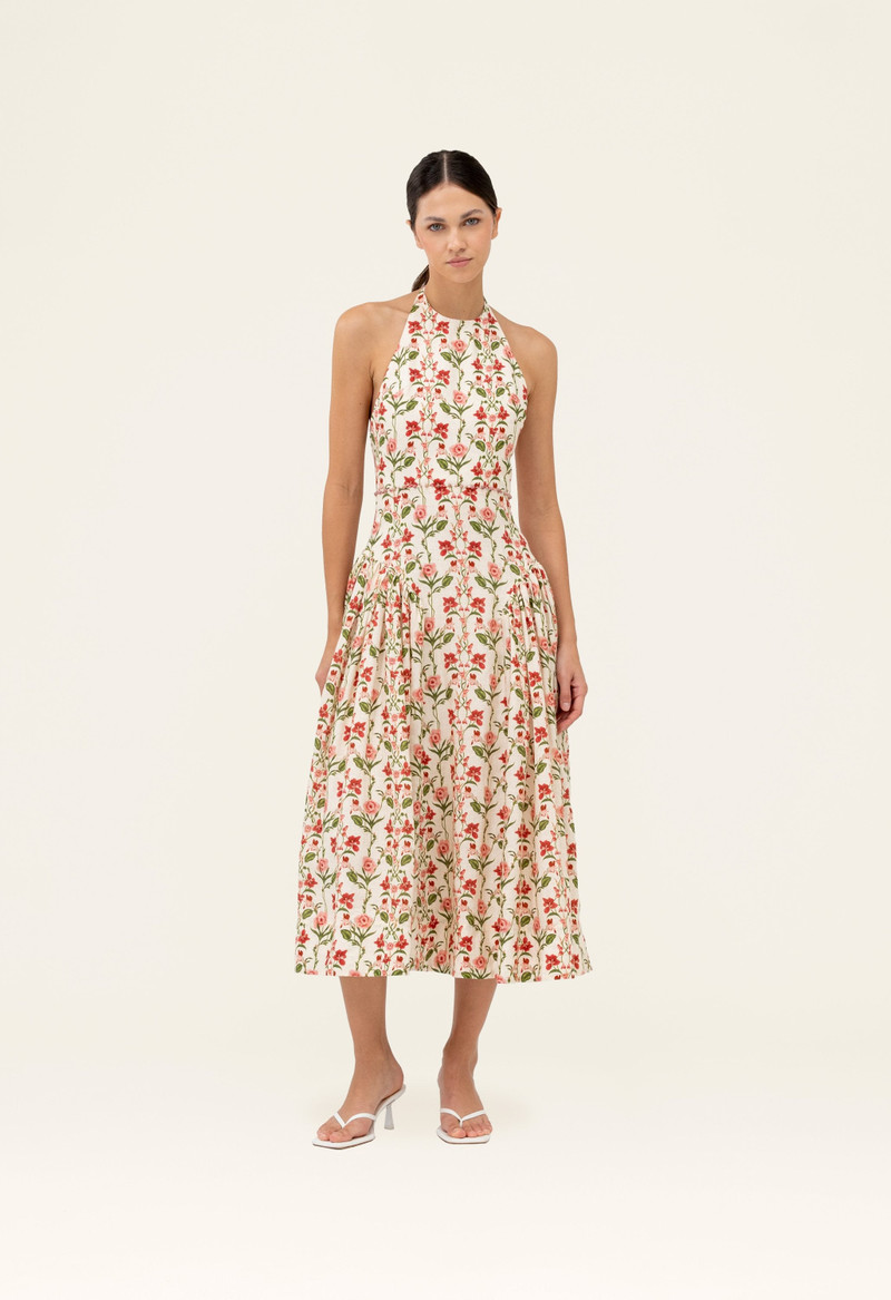 Agua by Agua Bendita Balsa Canna Midi Dress outlook