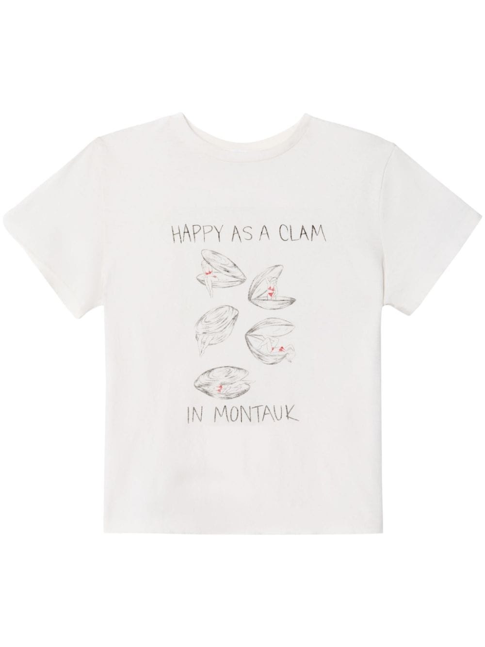 Happy as a Clam-print T-shirt - 1