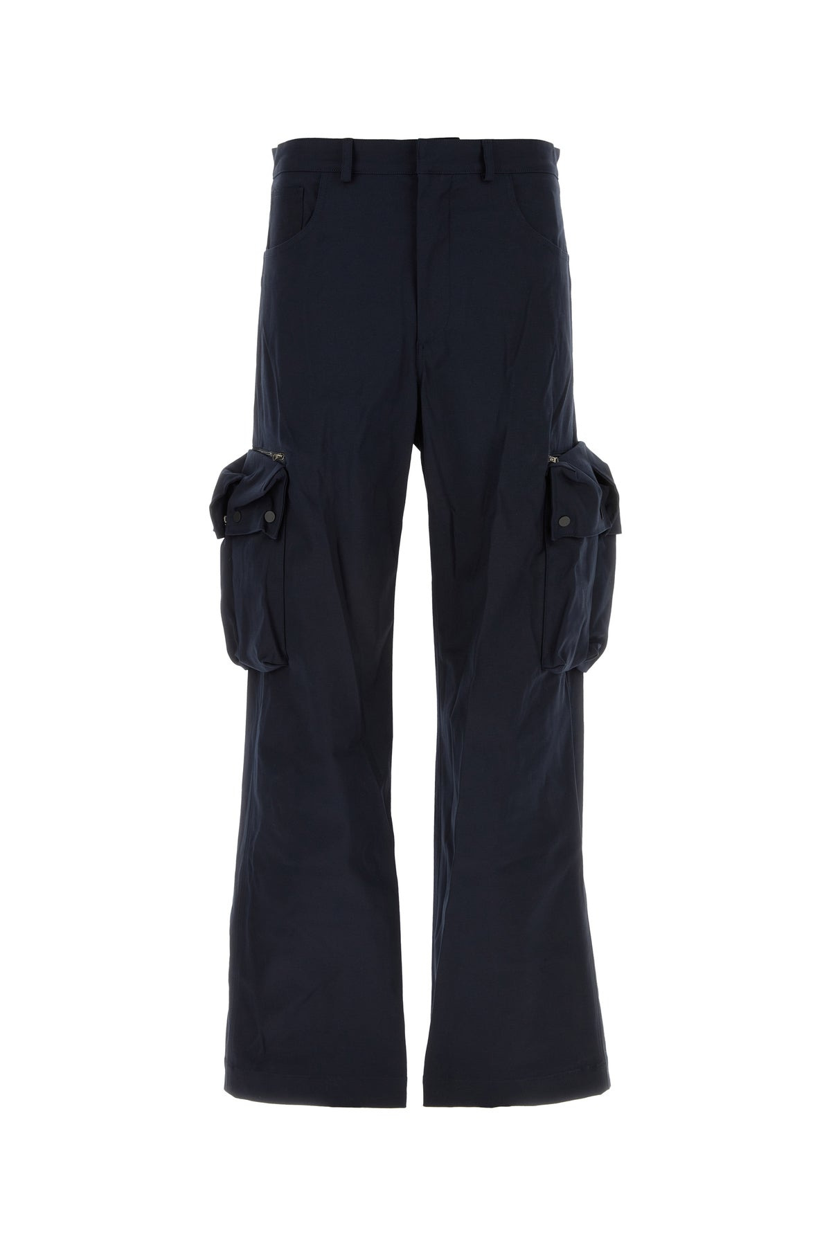 Midnight blue stretch cotton cargo pant - 1