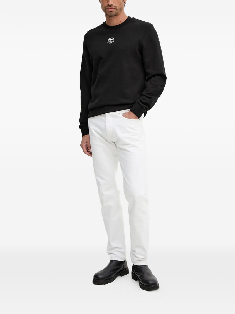 LACOSTE logo print sweater outlook