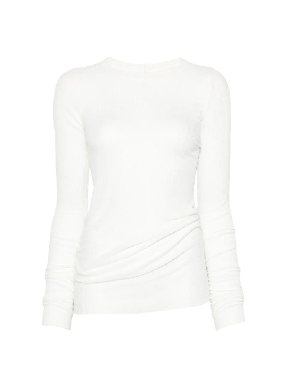 ribbed-knit long-sleeve T-shirt - 1