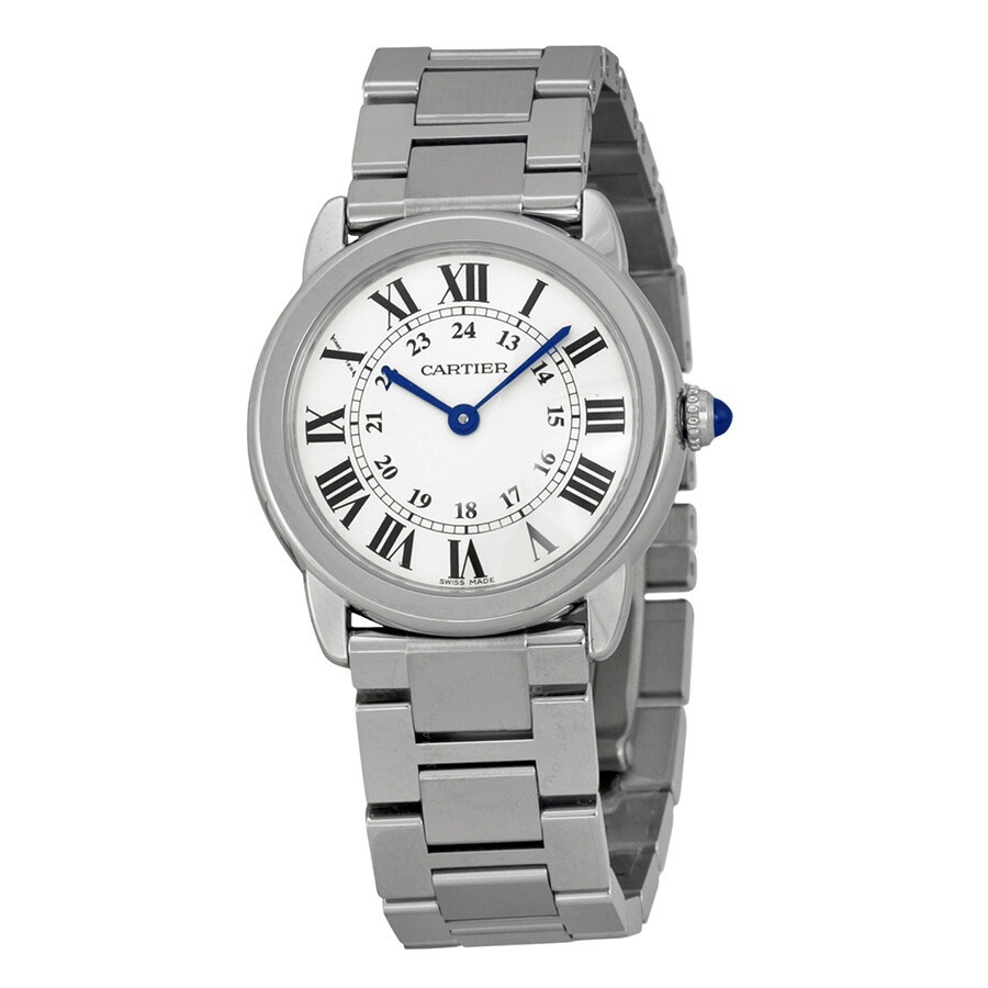 Cartier Rondo Solo Small Silver Dial Ladies Watch W6701004 - 1
