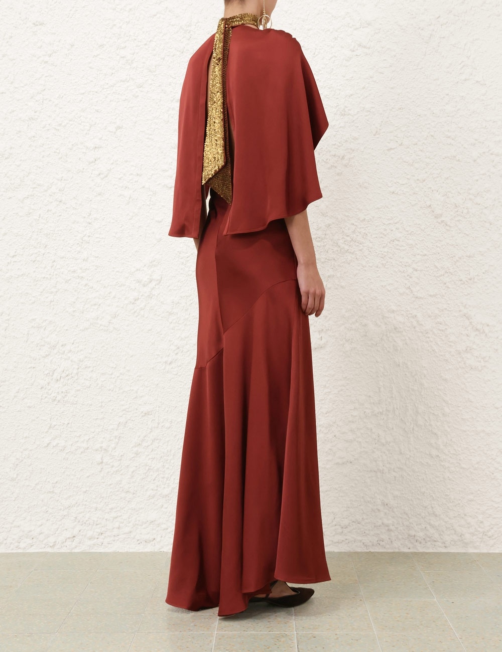 EDEN CASCADING MIDI DRESS - 4