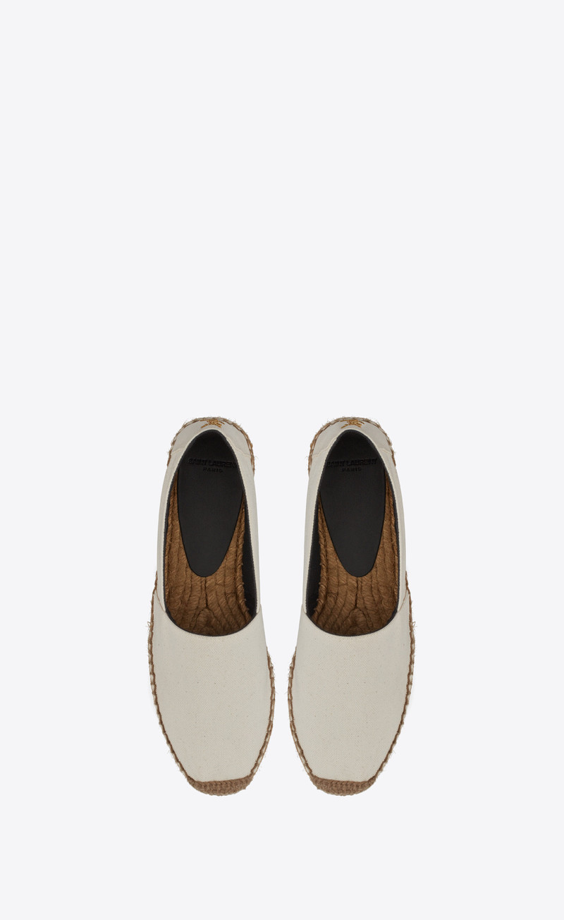 ysl embroidered espadrilles in canvas 3