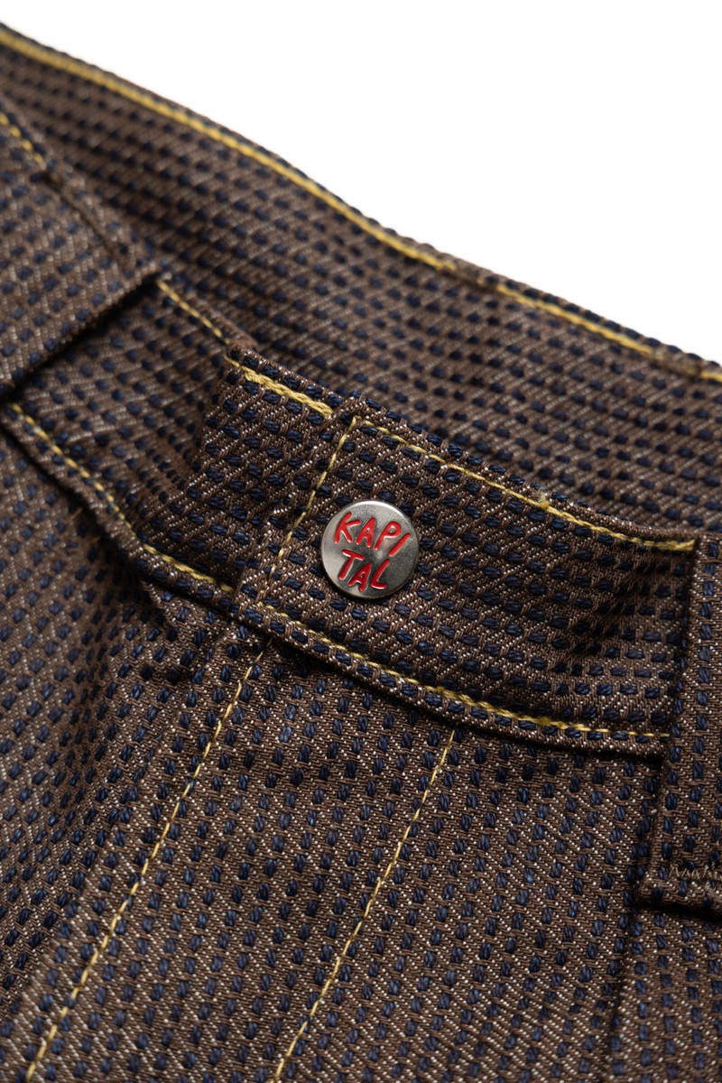 Kapital Century Denim KOME-KOME Jorts L's - Kakishibu (N5S) outlook