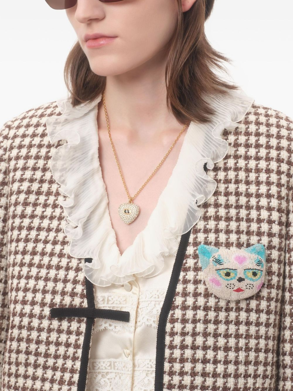 COEUR ROYAL NECKLACE IN METAL, ENAMEL AND SWAROVSKI® CRYSTALS - 2