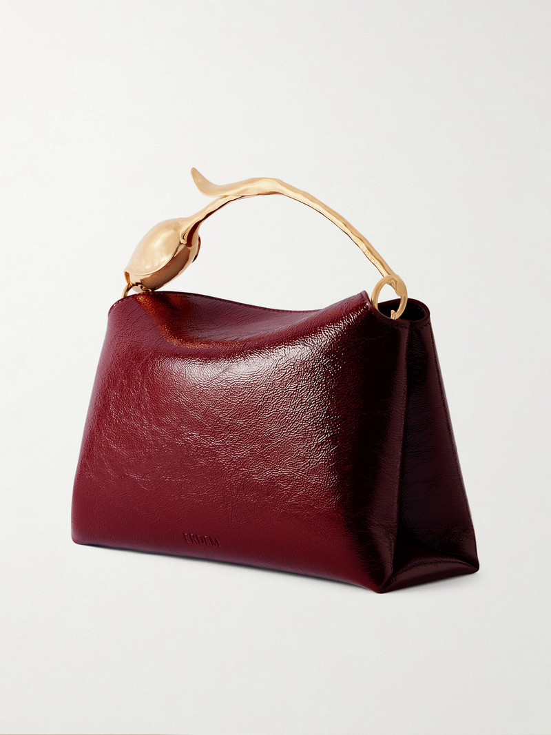 Bloom Midi Patent-leather Bag 4
