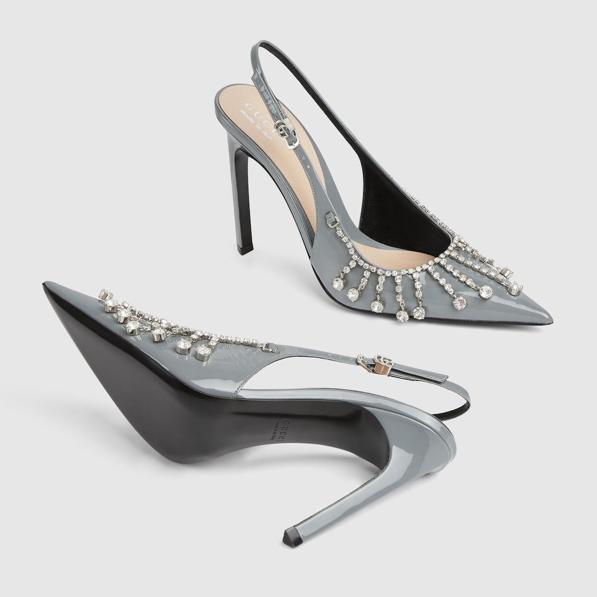 Gucci Crystal Chain Pumps - 4