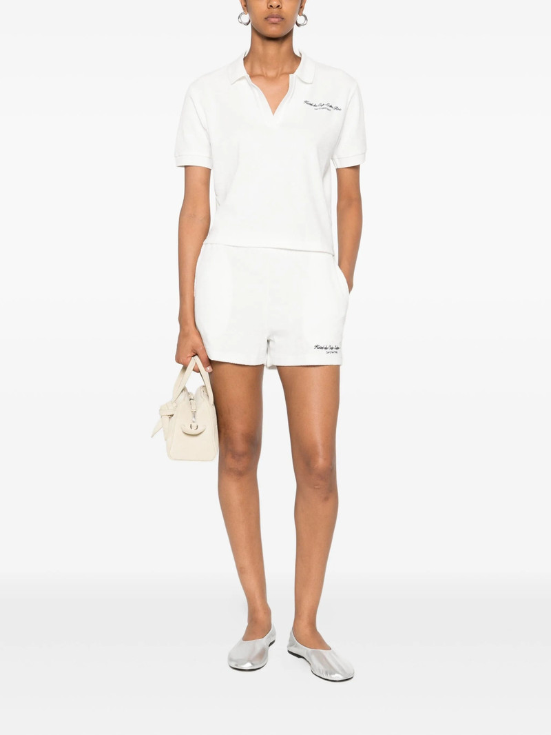 Sporty & Rich Sporty & Rich Embroidered Cotton Polo Top outlook