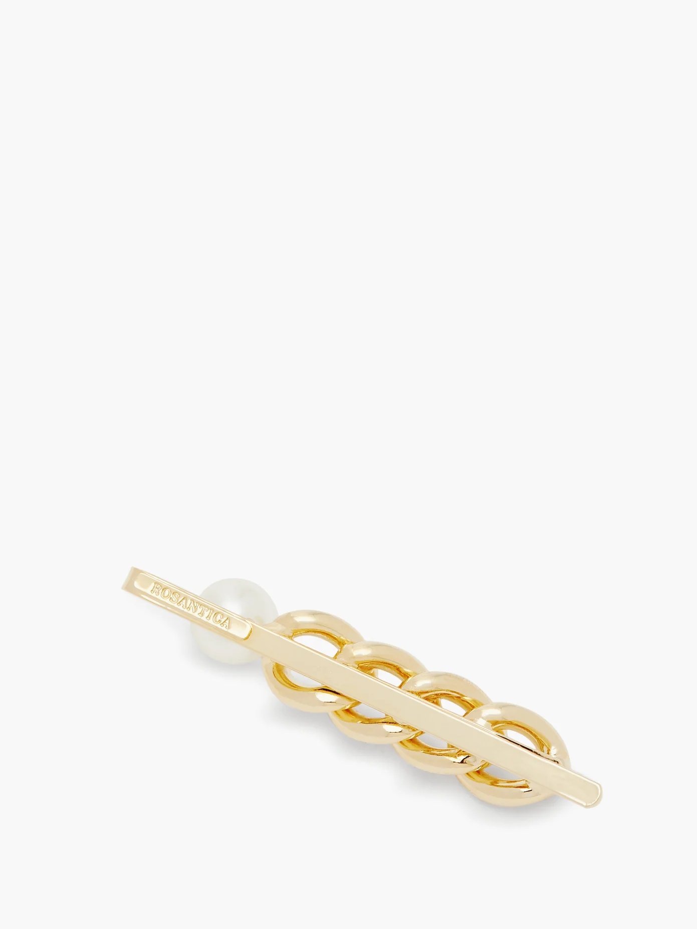 Canasta faux pearl-embellished hair slide - 4