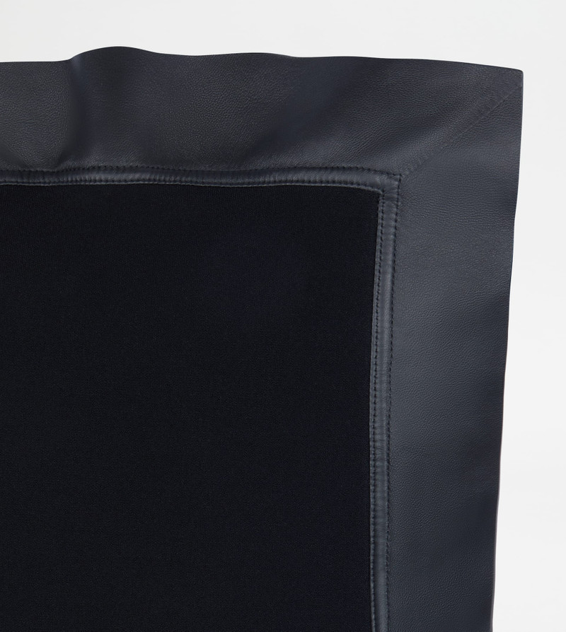 Tod's DRESS WITH LEATHER INSERTS - BLACK outlook