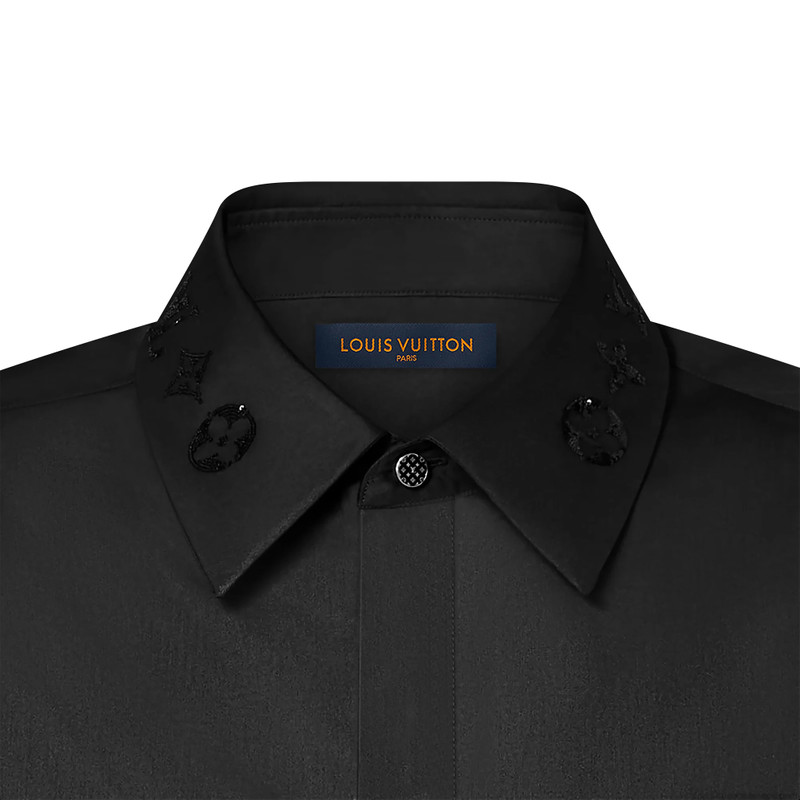 Louis Vuitton Embroidered Long-Sleeved Cotton Blend Shirt outlook