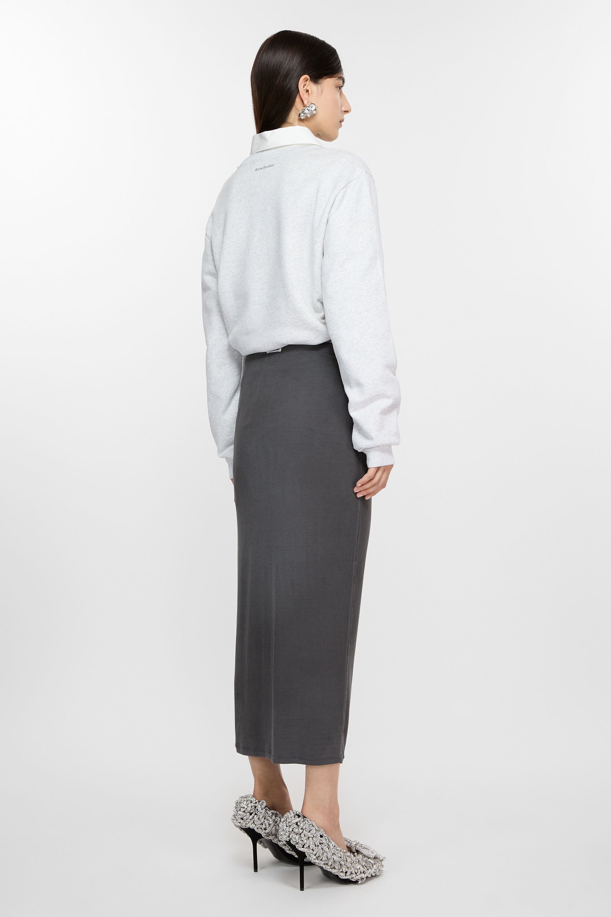 Fitted skirt - Black - 3